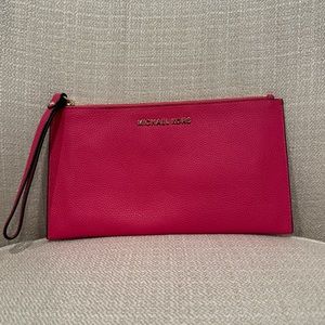 Michael Kors Leather Pink Wrislet